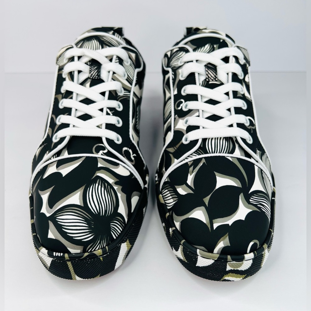 CHRISTIAN LOUBOUTIN Louis Junior Orlato Flat Petunia Men Sneakers EU 45 - US 12 - Picture 5 of 12